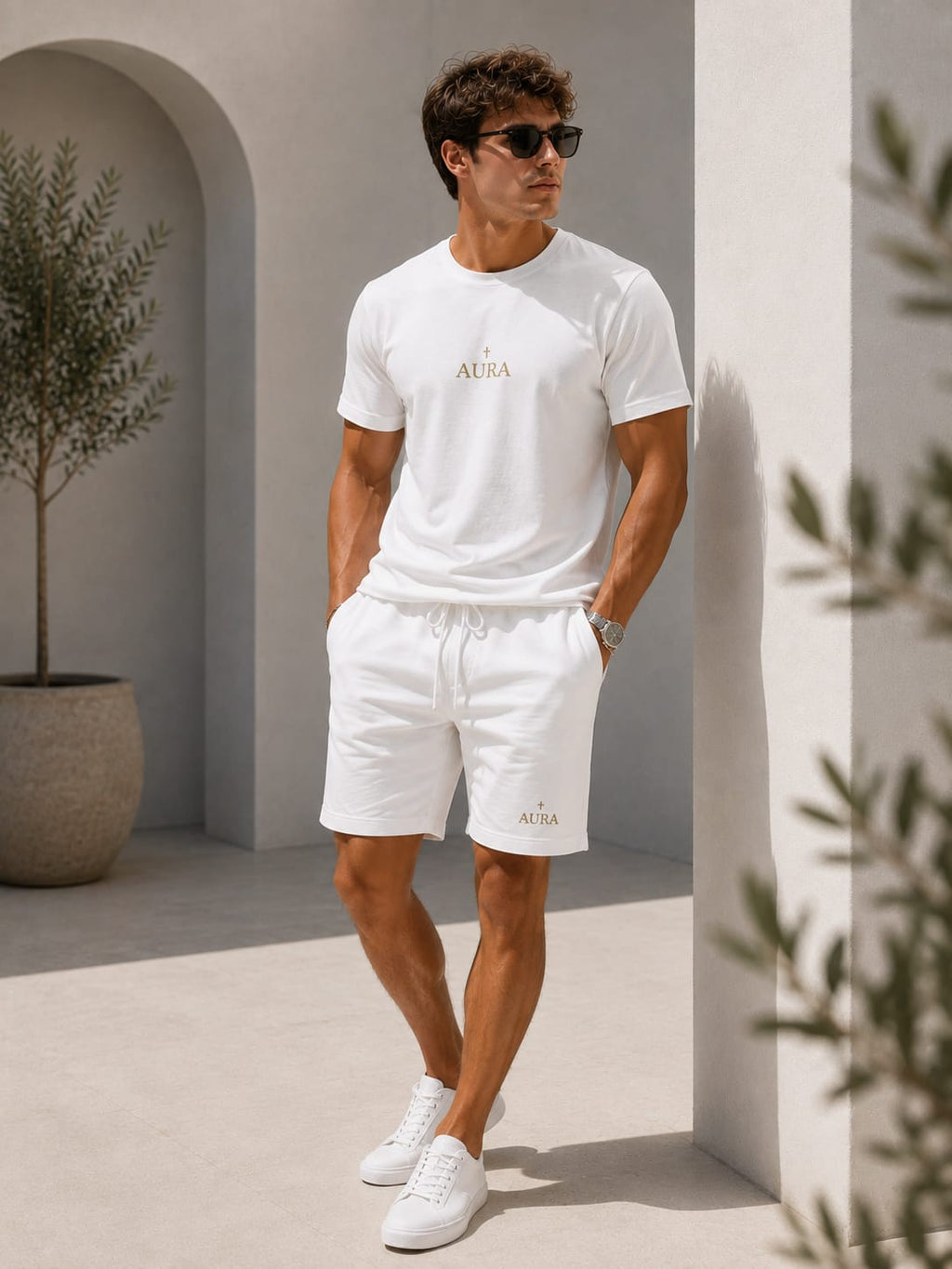 Men's fleece shorts